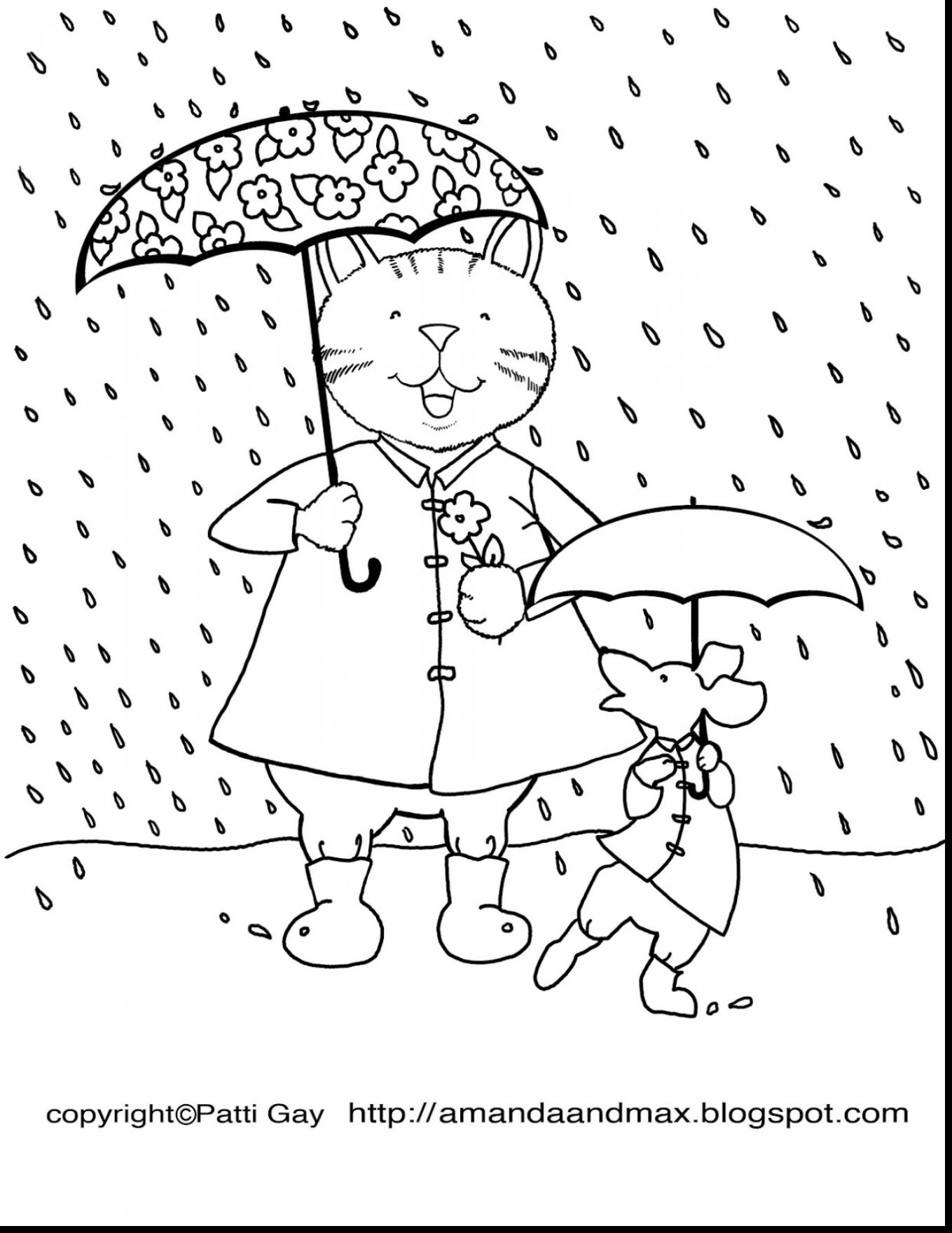 Rainy Weather Coloring Pages at GetDrawings | Free download