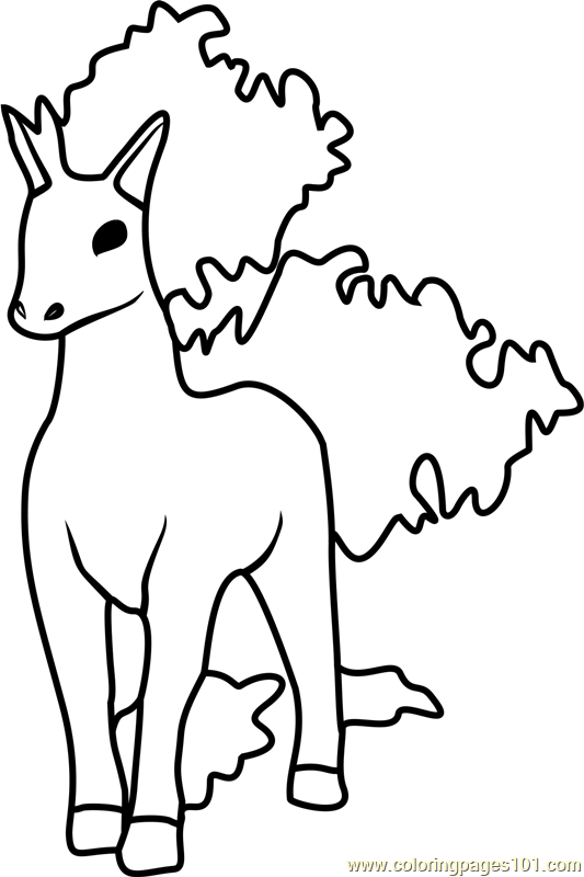 Rapidash Coloring Page At Getdrawings Free Download