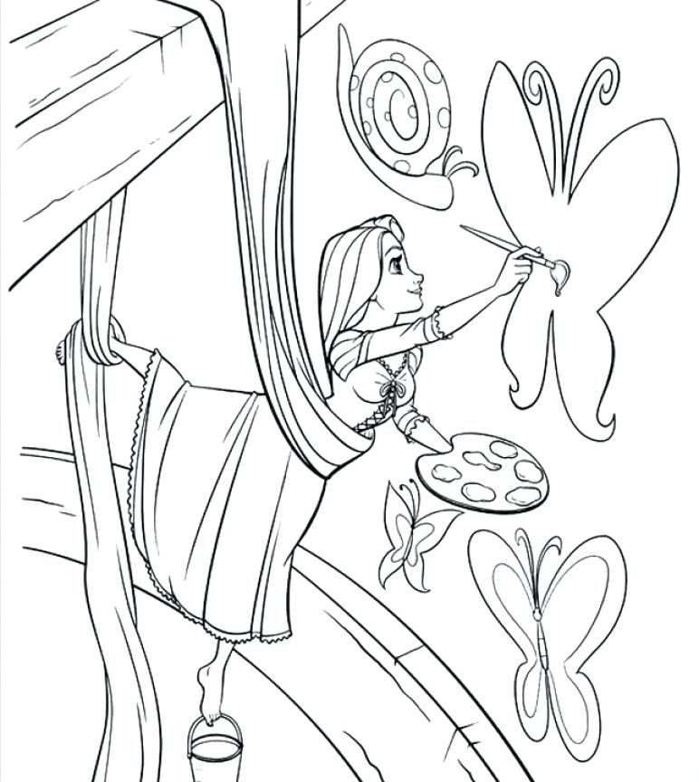 Rapunzel And Pascal Coloring Pages at GetDrawings | Free download