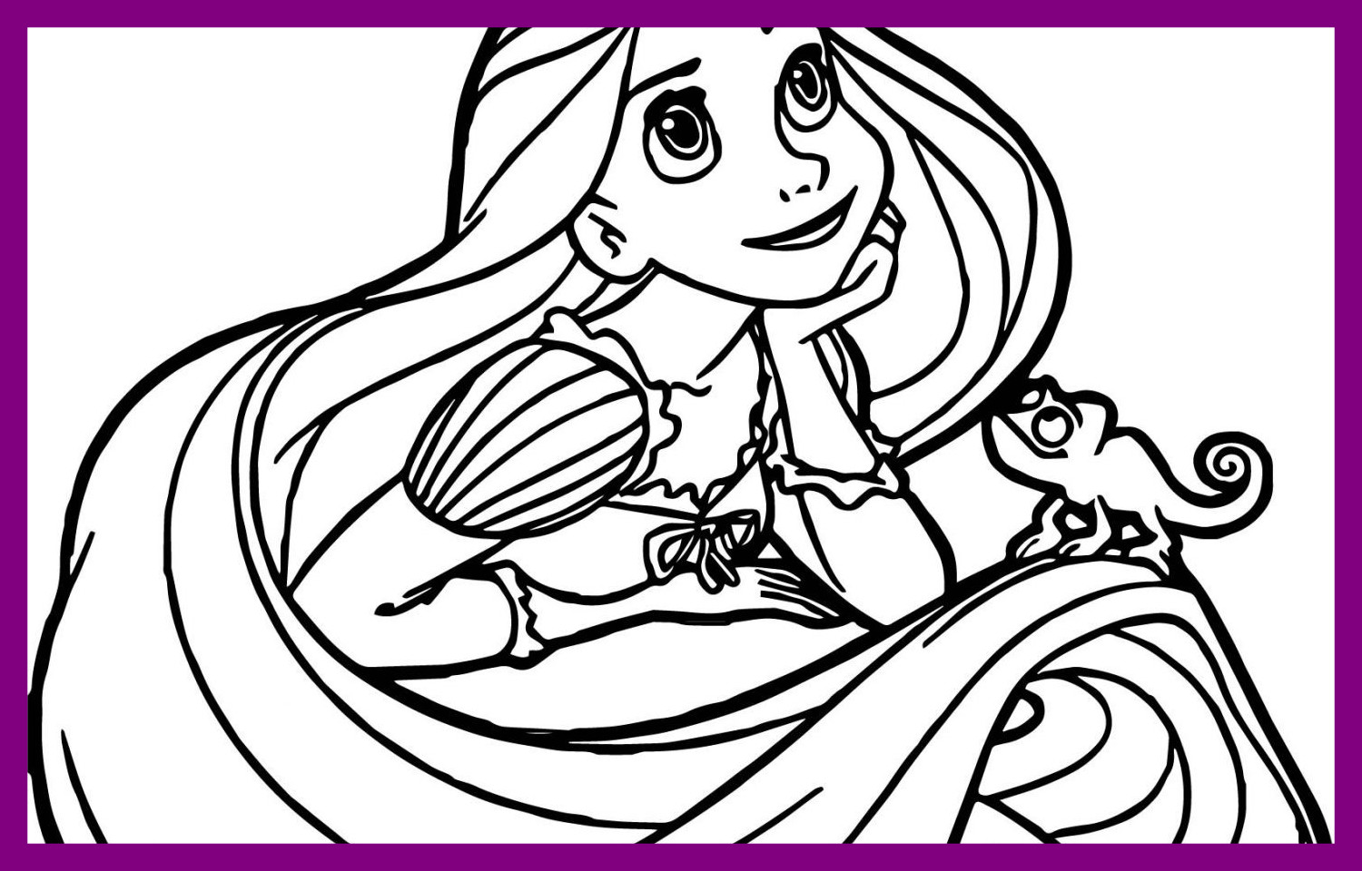 Rapunzel Baby Coloring Pages at GetDrawings | Free download