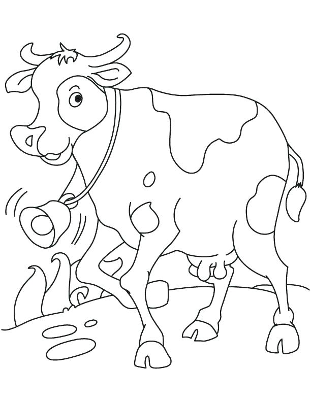 Realistic Cow Coloring Pages at GetDrawings | Free download