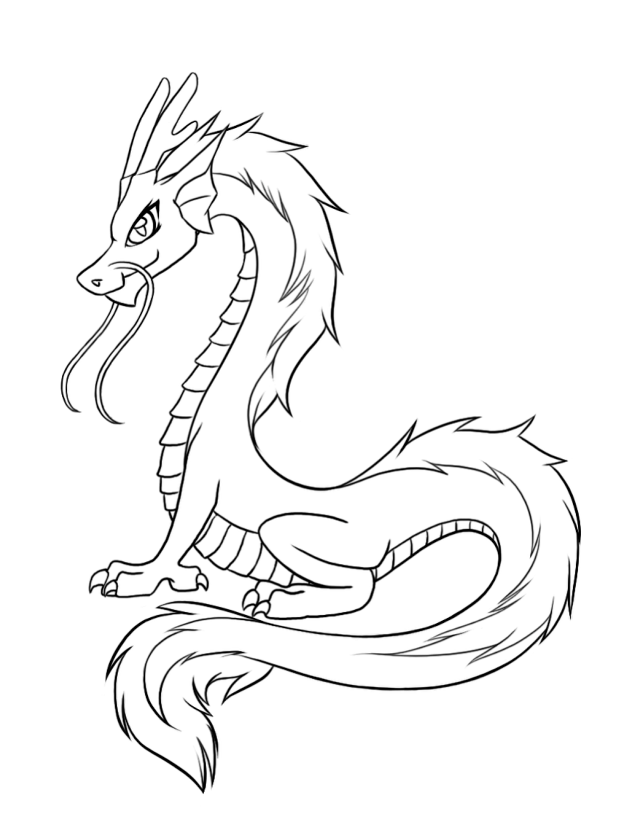 Realistic Dragon Coloring Pages at GetDrawings | Free download