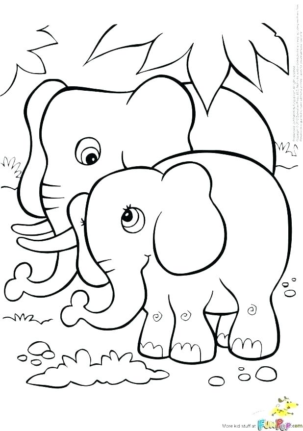 Realistic Elephant Coloring Pages at GetDrawings | Free ...
