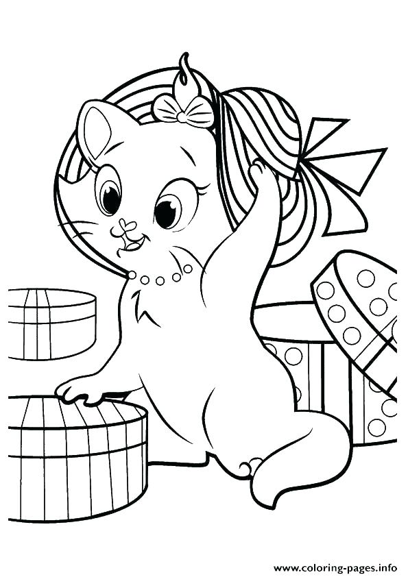 Realistic Kitten Coloring Pages at GetDrawings | Free download