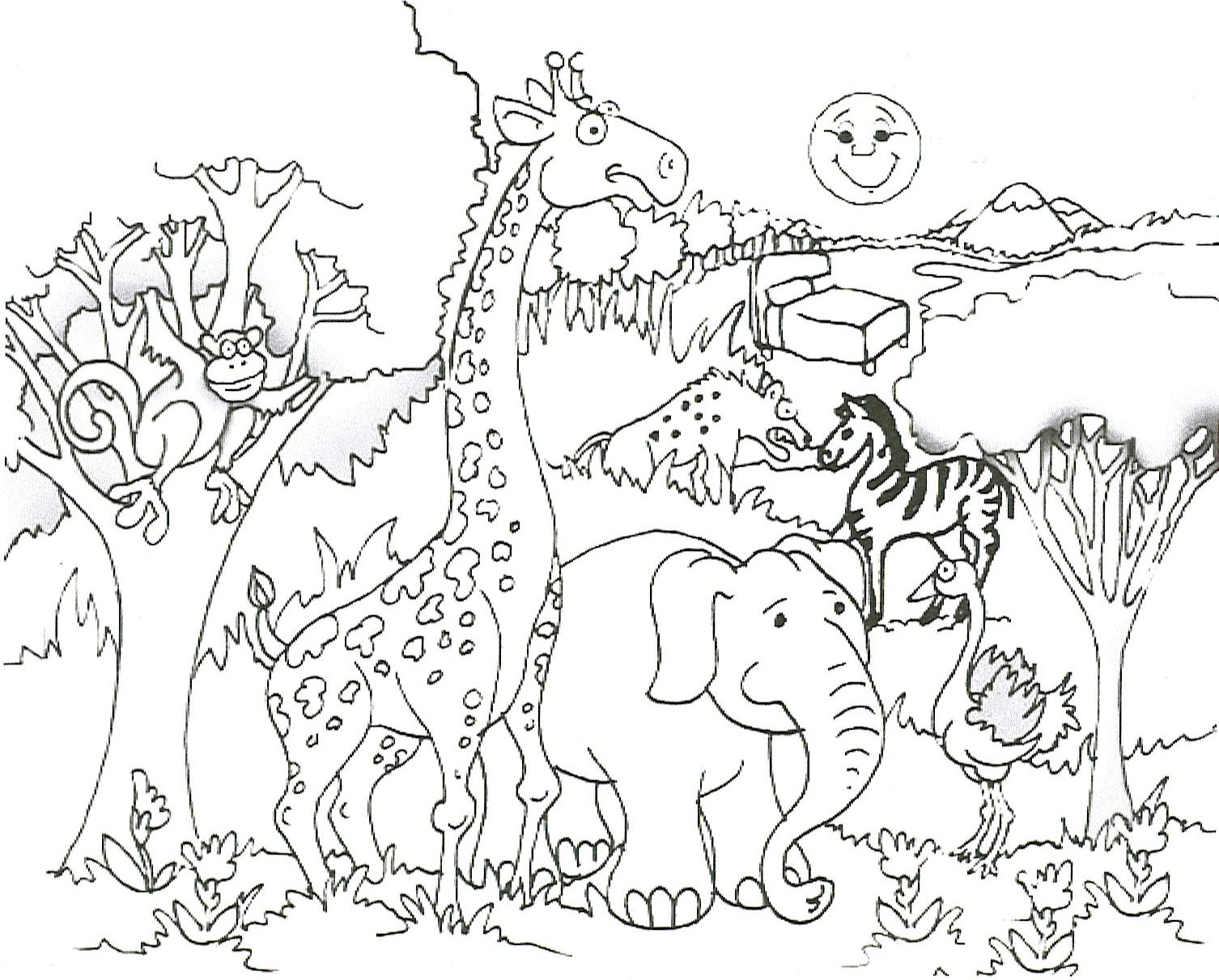 Realistic Nature Coloring Pages at GetDrawings | Free download