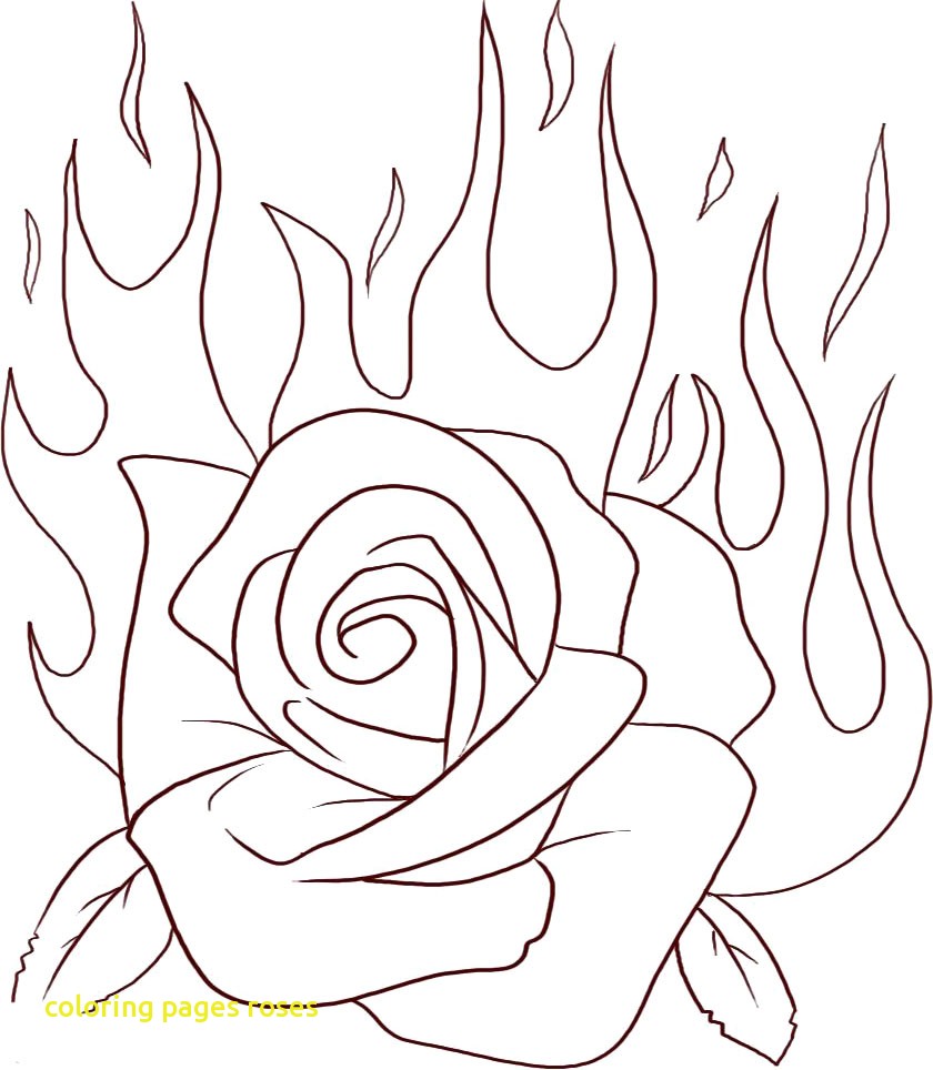 Realistic Rose Coloring Pages at GetDrawings | Free download