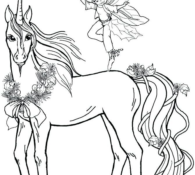 Realistic Unicorn Coloring Pages at GetDrawings | Free ...
