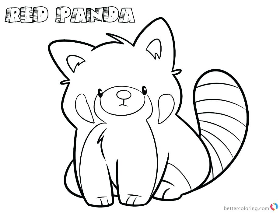 Red Panda Coloring Page at GetDrawings Free download
