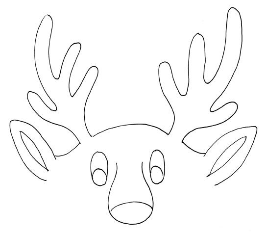 Reindeer Antlers Coloring Pages At Getdrawings Free Download