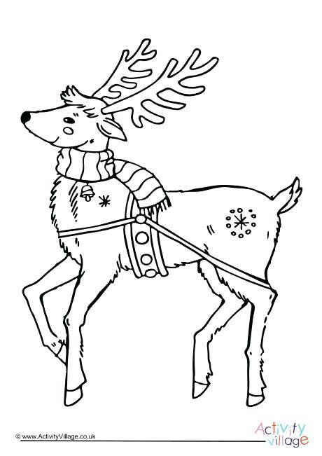 Reindeer Antlers Coloring Pages At Getdrawings Free Download