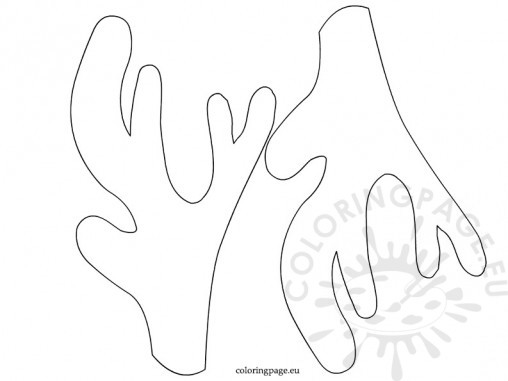 Reindeer Antlers Coloring Pages At Getdrawings Free Download