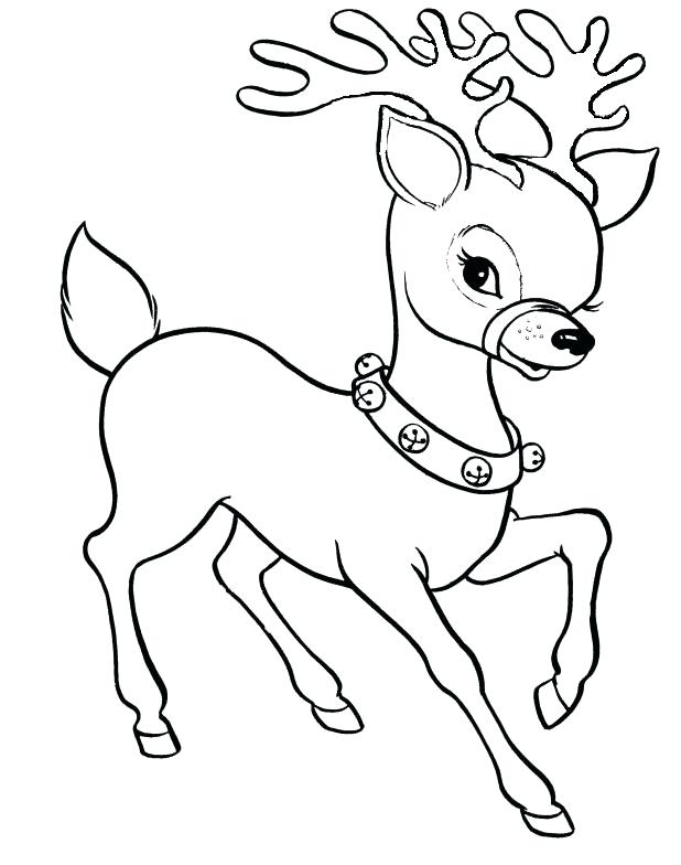 Reindeer Antlers Coloring Pages At Getdrawings Free Download