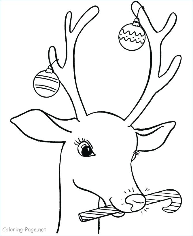 Reindeer Antlers Coloring Pages At Getdrawings Free Download