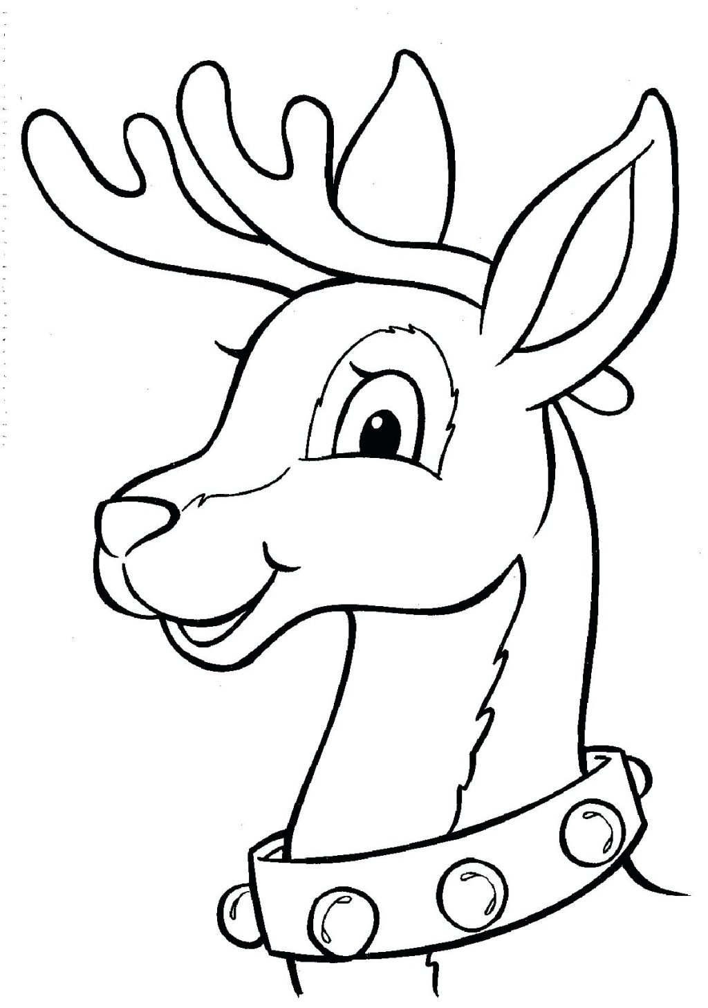 Reindeer Coloring Pages Free At GetDrawings Free Download