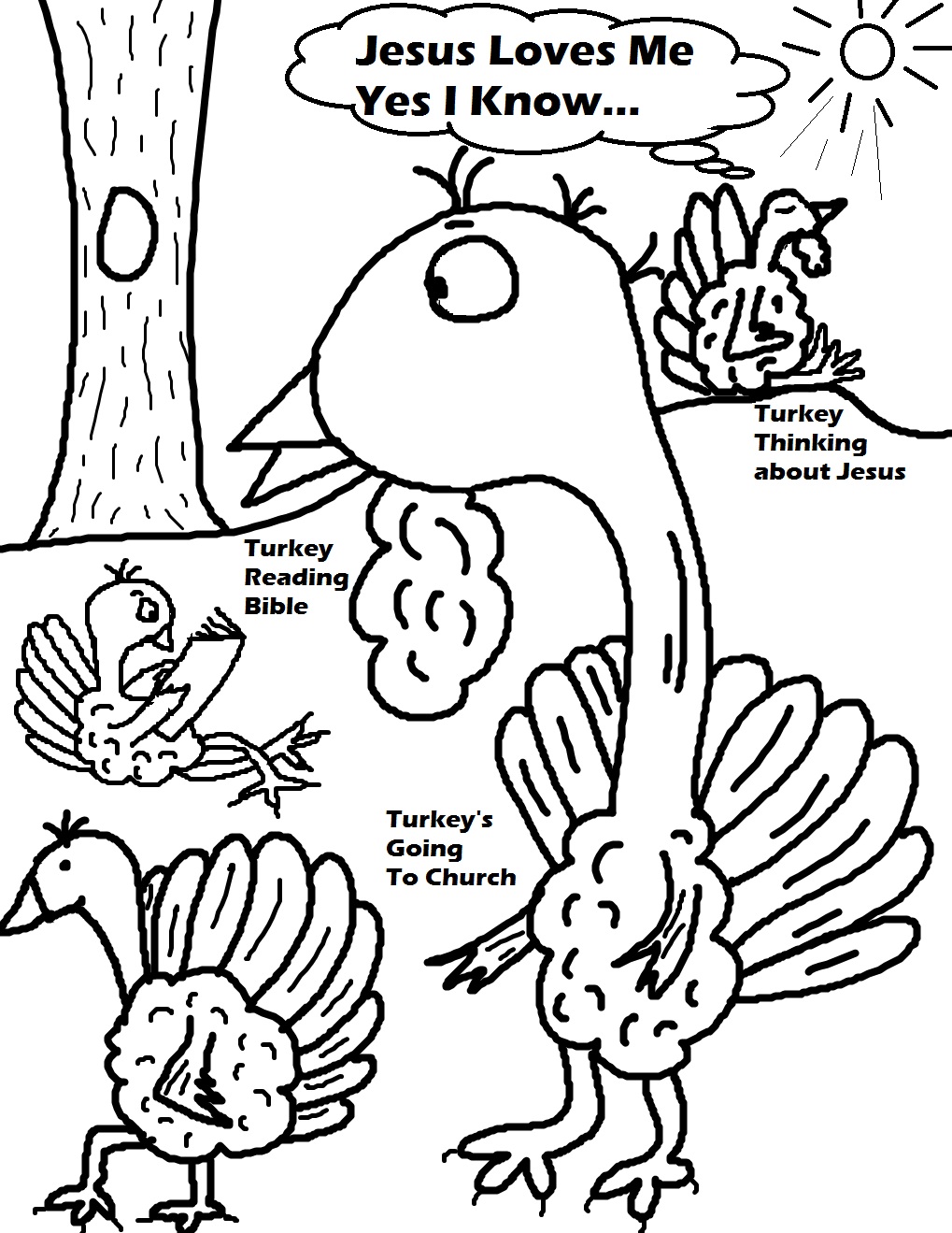 Free Christian Thanksgiving Coloring Pages