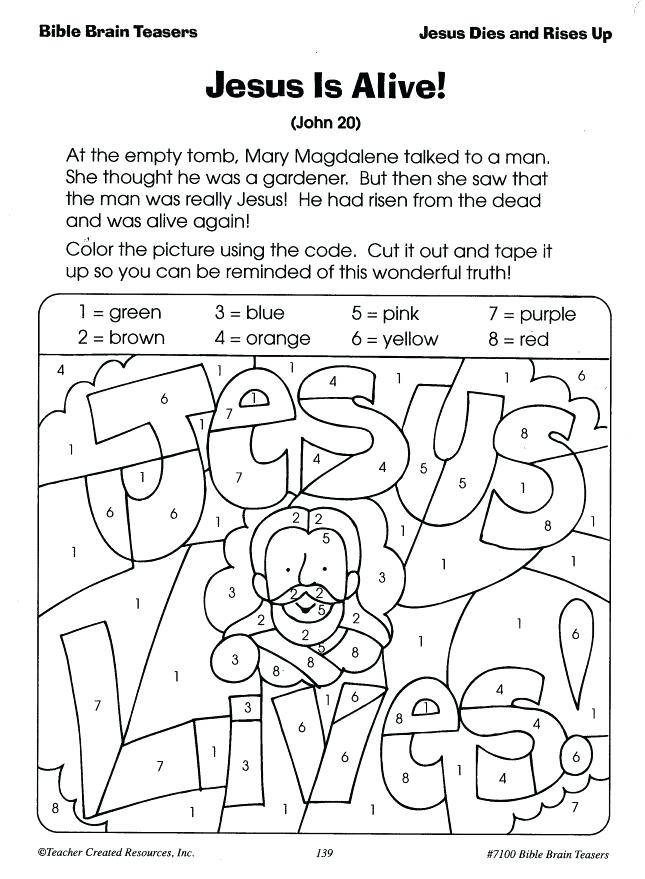 Resurrection Coloring Pages For Preschoolers at GetDrawings | Free download