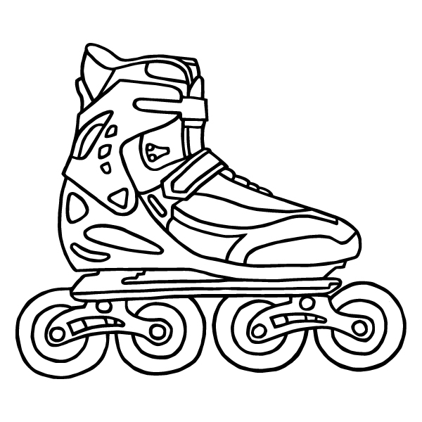 Roller Skate Coloring Page at GetDrawings Free download