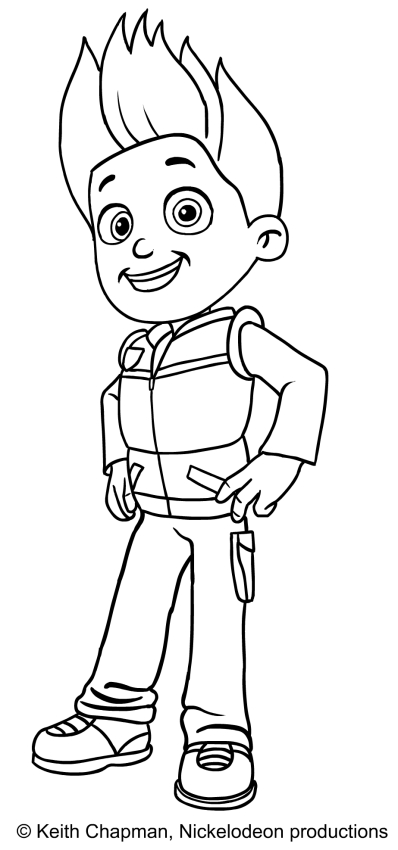 Ryder Paw Patrol Coloring Pages at GetDrawings | Free download