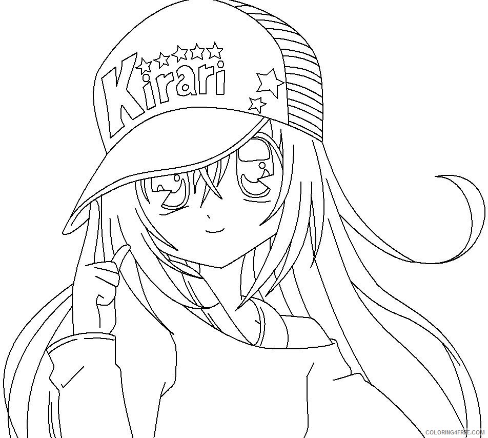 Sad Anime Coloring Pages at GetDrawings | Free download