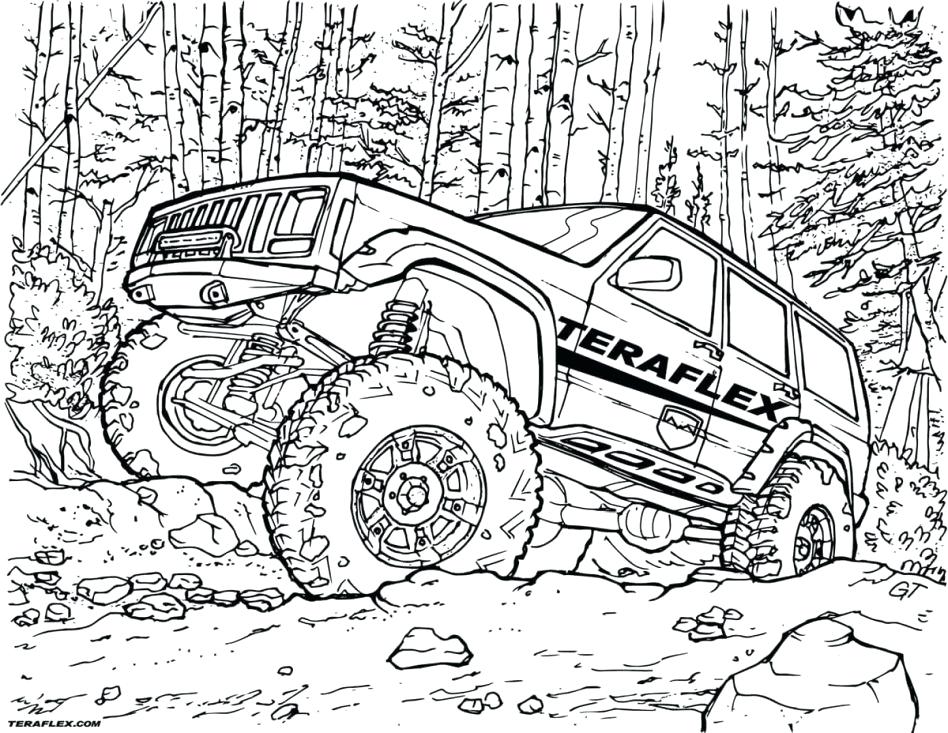 Safari Jeep Coloring Page At Getdrawings Free Download