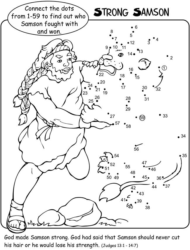 Samson Coloring Pages For Preschoolers At GetDrawings Free Download