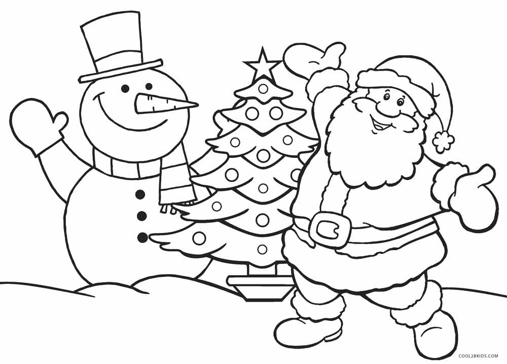 Santa Coloring Pages For Kids At GetDrawings Free Download