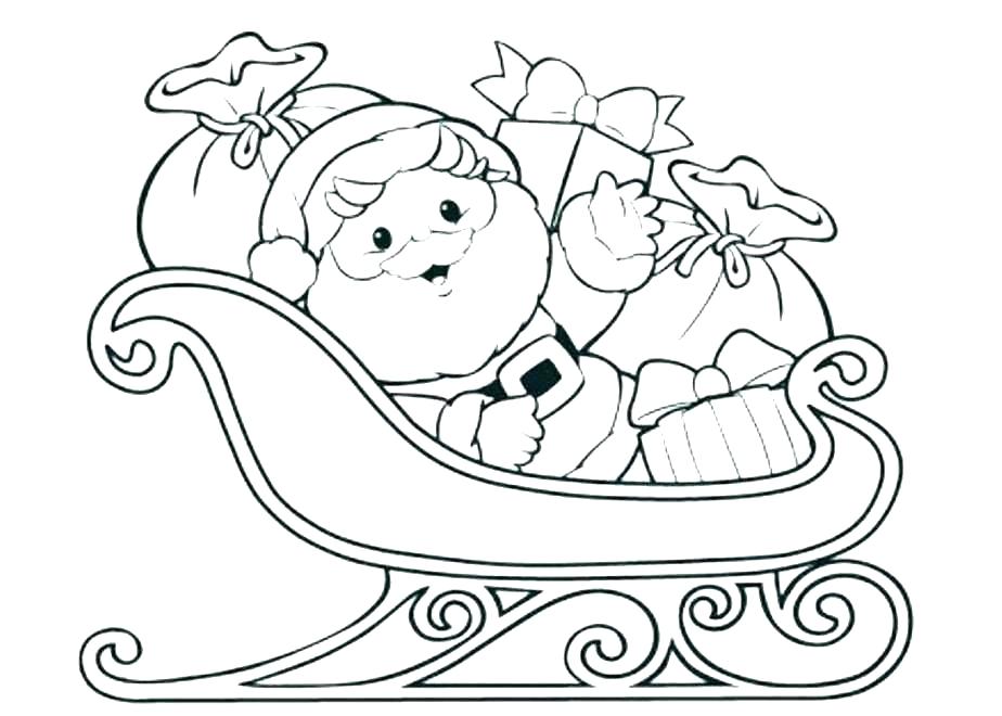 Santa Printable Coloring Pages at GetDrawings | Free download