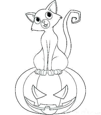 Scary Cat Coloring Pages at GetDrawings | Free download