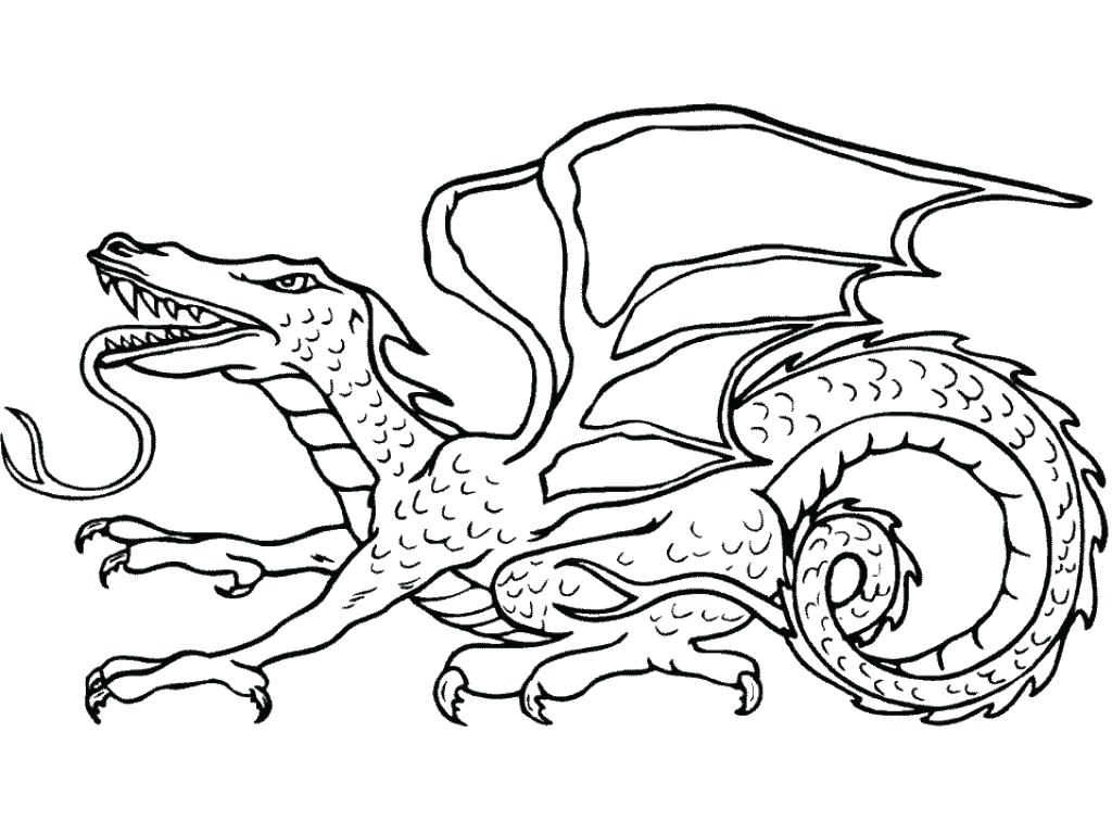 Scary Dragon Coloring Pages at GetDrawings | Free download