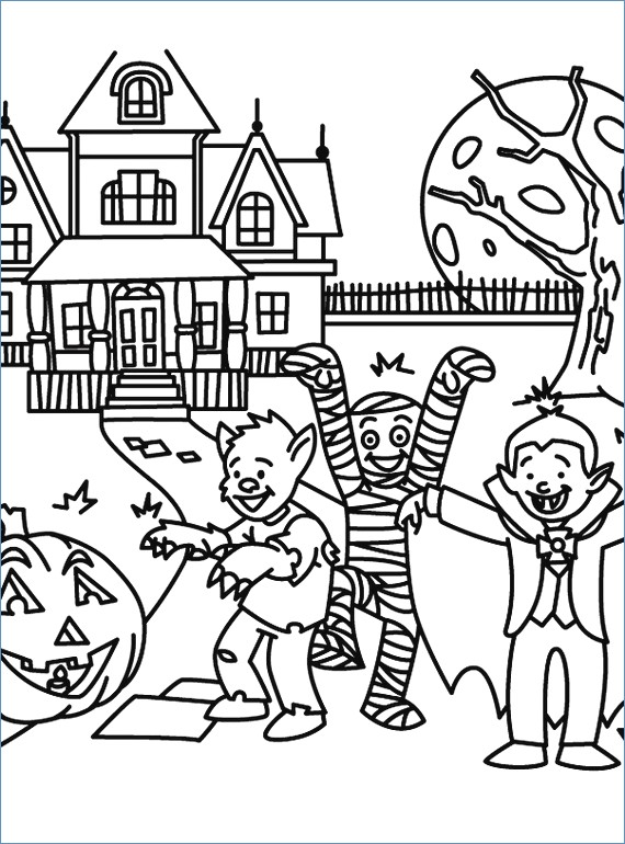 Scary Halloween Coloring Pages For Adults at GetDrawings ...