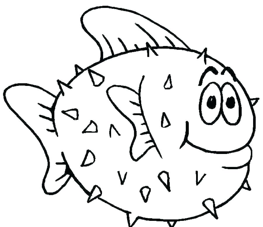 School Of Fish Coloring Pages At Getdrawings 