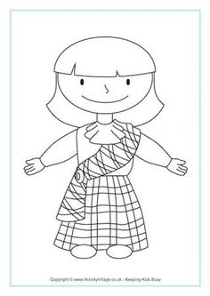 Scottish Coloring Pages at GetDrawings | Free download