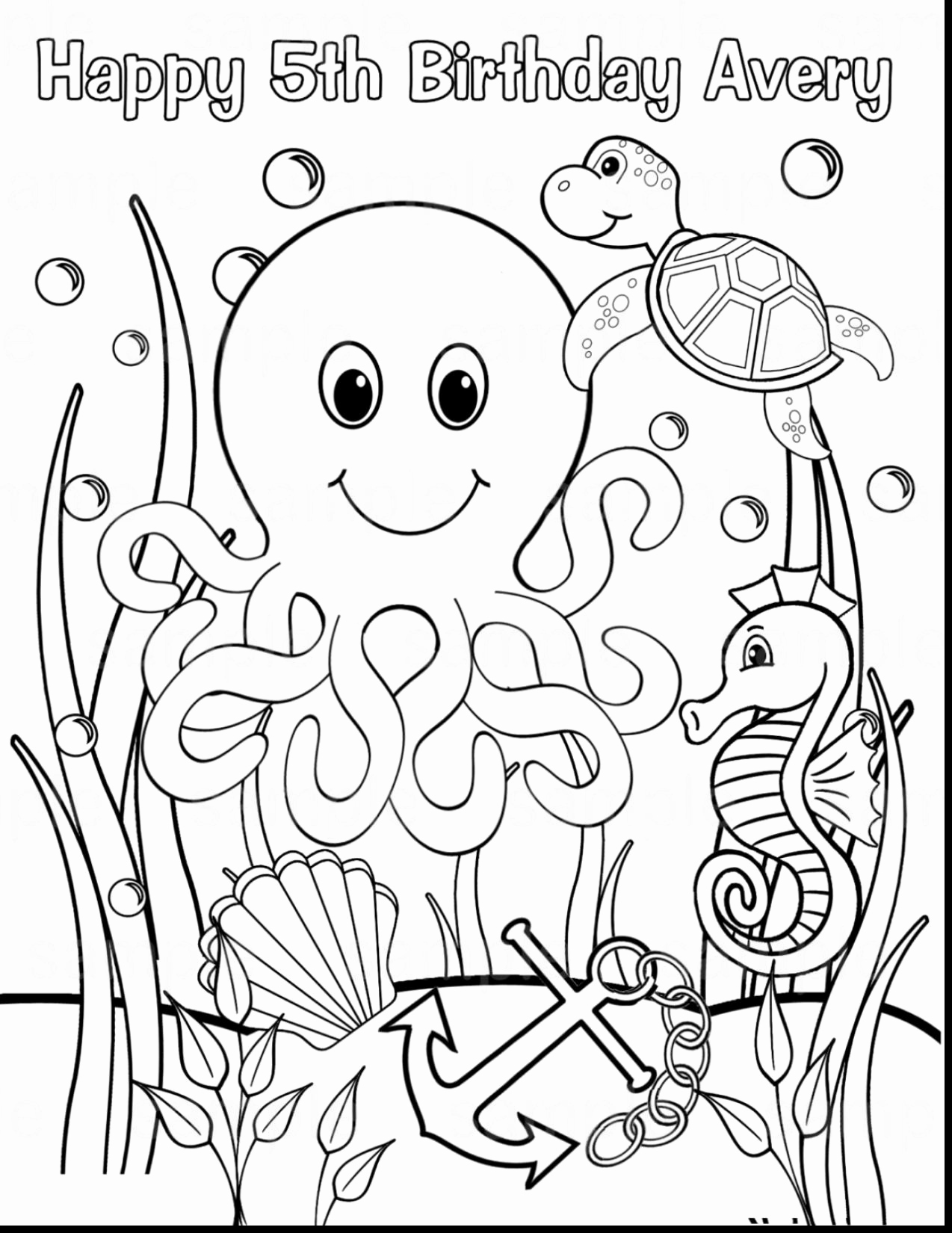 Sea Animals Coloring Pages To Print At GetDrawings Free Download
