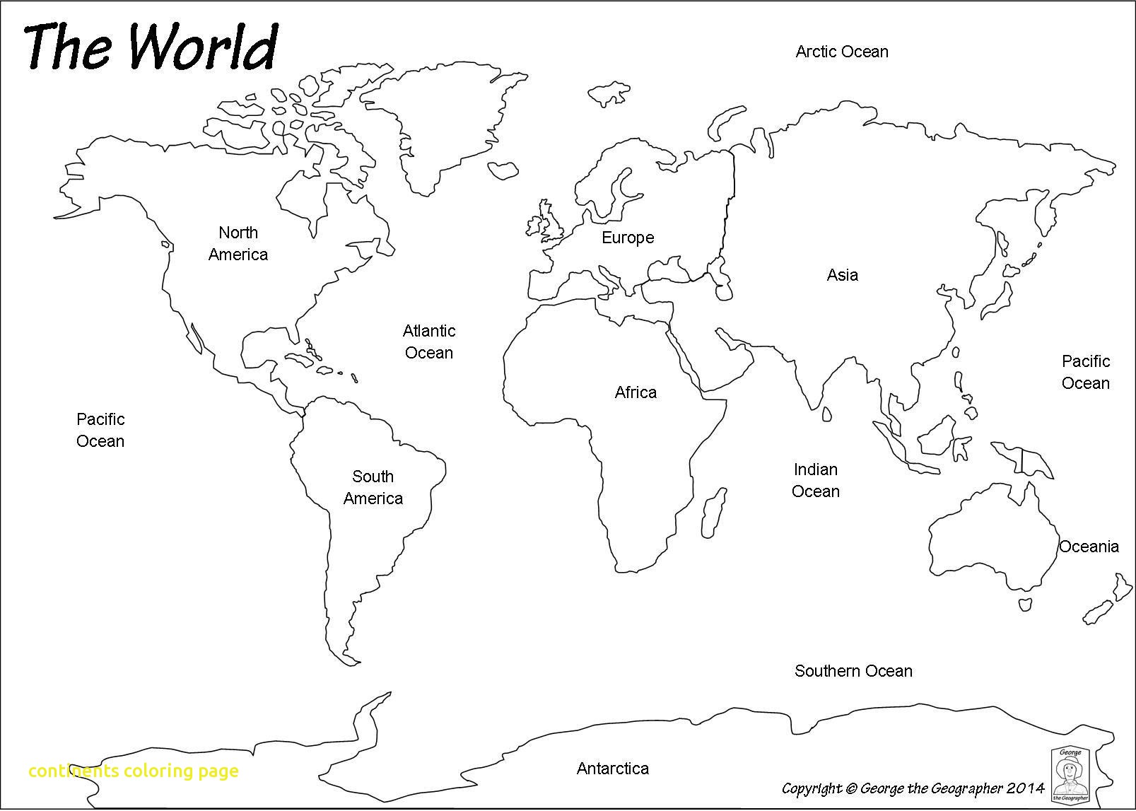 Seven Continents Coloring Page at GetDrawings Free download