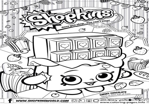 Shopkins Coloring Pages Cheeky Chocolate at GetDrawings | Free download