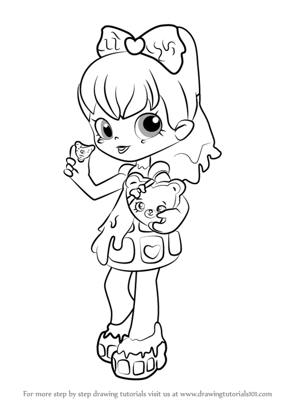 Shopkins Coloring Pages Shoppies At Getdrawings Free Download