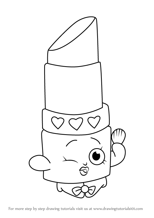 Shopkins Lippy Lips Coloring Pages At Getdrawings Free Download