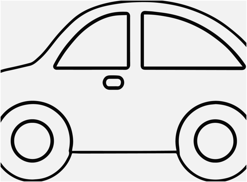 Basic Car Outline Sketch Coloring Page