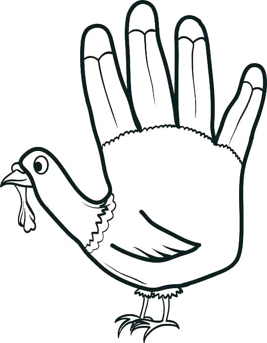 Simple Turkey Coloring Page at GetDrawings | Free download