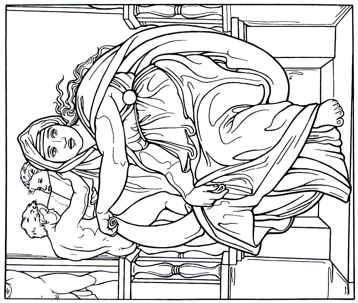 Sistine Chapel Coloring Pages At Getdrawings Com Free For