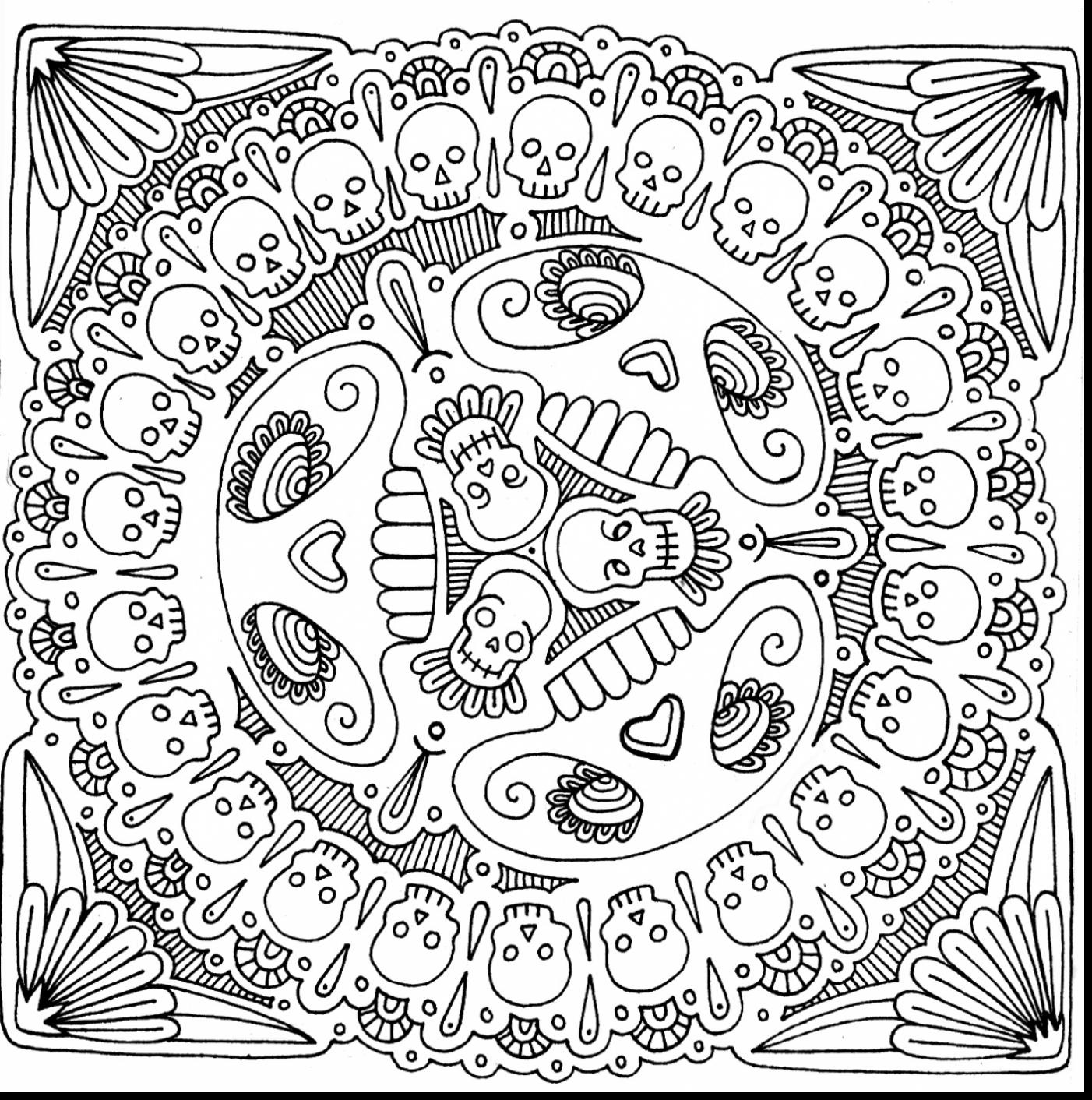 Skull Mandala Coloring Pages at GetDrawings | Free download