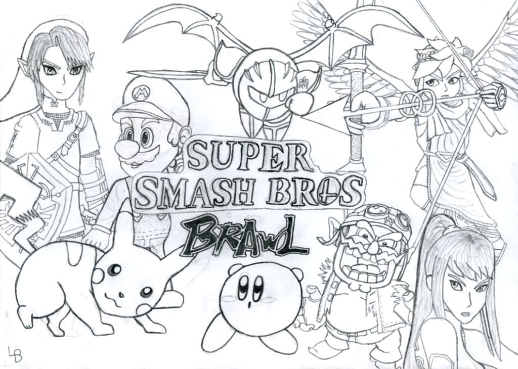 Coloring Pages Smash Brothers Ultimate Coloring Pages 7737