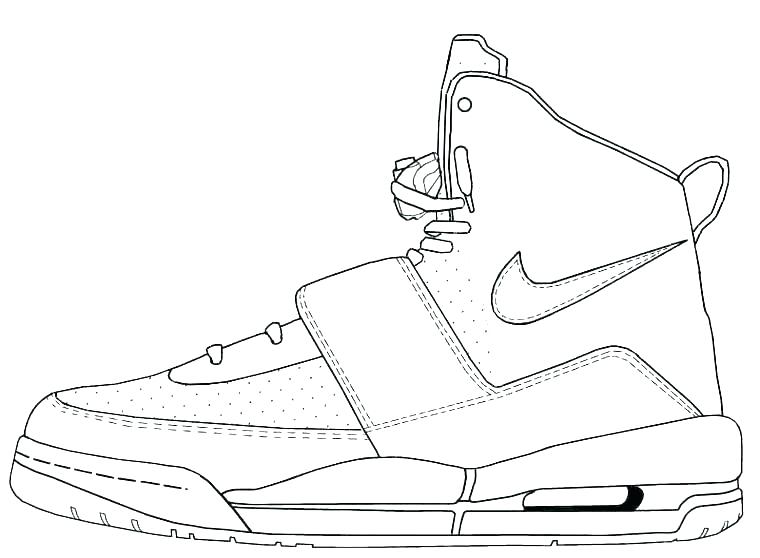 Sneaker Coloring Page At Getdrawings Free Download