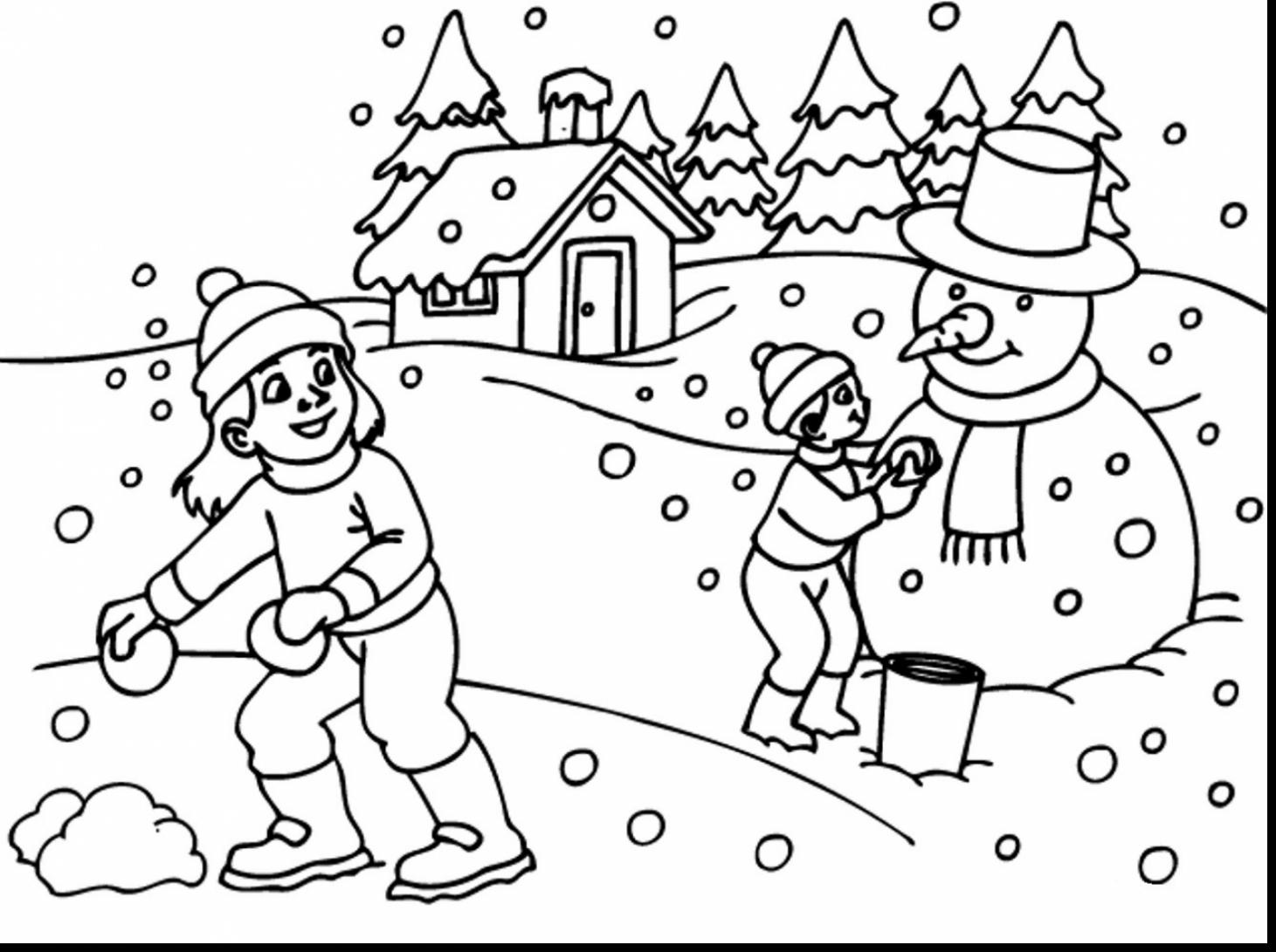 Snow Coloring Pages at GetDrawings | Free download
