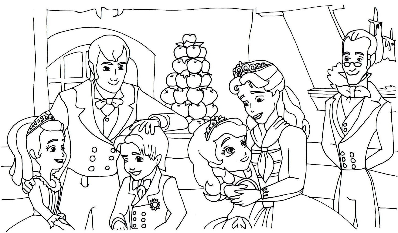 Sofia Coloring Pages Free at GetDrawings | Free download