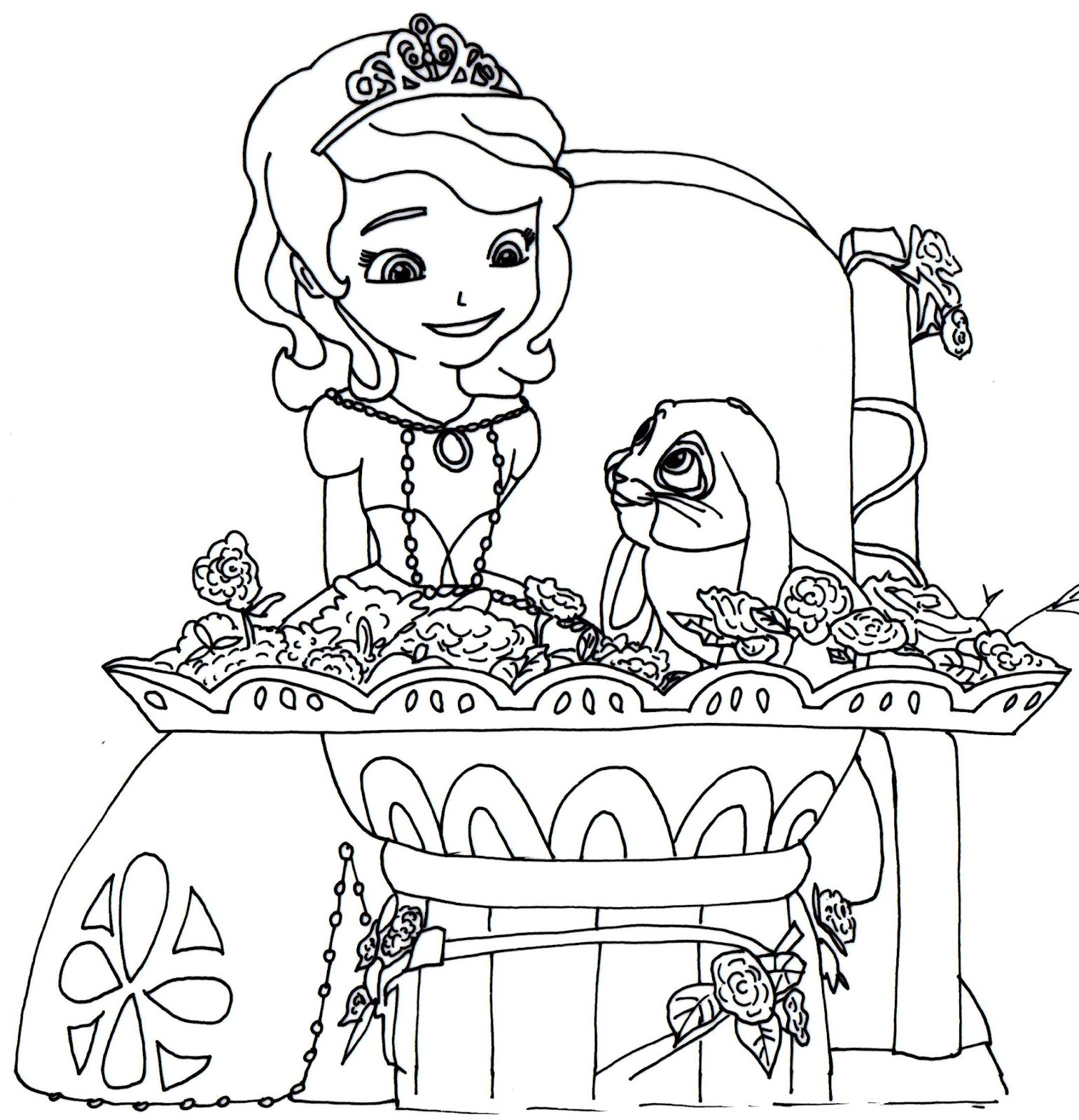 Sofia The First Coloring Pages Free at GetDrawings | Free download
