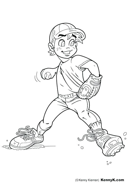 Softball Coloring Pages Printable at GetDrawings | Free download