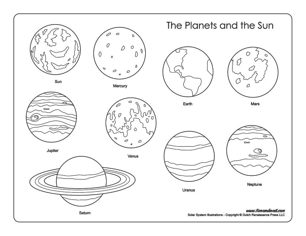 Solar System Coloring Pages Kindergarten At GetDrawings Free Download