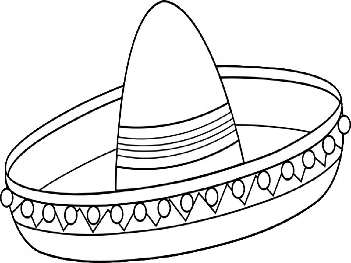 Sombrero Coloring Page at GetDrawings Free download