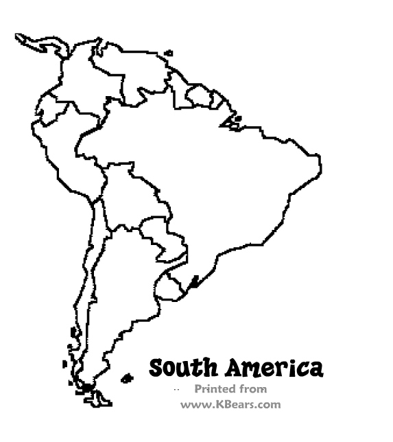 South America Coloring Page at GetDrawings | Free download